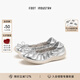FOOT INDUSTRY 足下工業(yè)「2025新款」蝴蝶結(jié)芭蕾舞女鞋淺口單鞋夏季涼鞋銀色 銀色 （尺碼詢問客服） 38