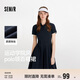 森馬（Semir）[商場(chǎng)同款]連衣裙女撞色polo領(lǐng)夏季2025學(xué)院風(fēng)百褶裙101325114051