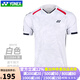 YONEX新款尤尼克斯羽毛球服速干短袖透氣yy運動(dòng)比賽服T恤上衣 110084白色 男款 L