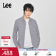 Lee商場(chǎng)同款25新品舒適版翻領(lǐng)格紋101+深藏青色男長(cháng)袖襯衫休閑潮 深藏青色 L
