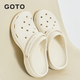 GOTO2026經(jīng)典洞洞鞋男女款EVA輕便透氣涼鞋橡膠防滑足弓支撐戶(hù)外拖鞋
