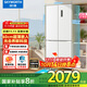 創(chuàng  )維503升十字對開(kāi)四開(kāi)門(mén)電冰箱家用 超薄嵌入式 風(fēng)冷無(wú)霜一級變頻 家電國家補貼20% BCD-503W4QB1
