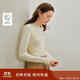 茵曼圓領(lǐng)毛衣2025秋女裝新款修身顯瘦針織內搭打底衫 白色 M