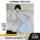 UR2025夏季新款女裝波嬉風(fēng)垂感長(cháng)款無(wú)袖連衣裙UWG750056 淺藍 (面料微透) S