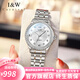 I&W CARNIVAL HWGUOJI瑞士品牌手表女機(jī)械表進(jìn)口機(jī)芯輕奢女表精致感女士手表情人節(jié)禮物 銀白鋼帶 進(jìn)口機(jī)芯/精致禮盒裝