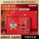 英雄【新年禮物】鋼筆故宮國風(fēng)宮廷禮盒伴手禮品裝商務(wù)男士高檔簽字筆精致美工筆成人專(zhuān)用生日刻字送禮 古典黑-雙筆頭記事本套裝【紅本+紅盒】