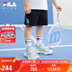FILA斐樂兒童童裝短褲2025年夏季男小童針織五分褲 RD寶藍-NV 130
