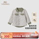 英氏【商場(chǎng)同款】嬰兒外套秋冬保暖棉服男童長(cháng)袖夾棉外套 英梭短外套-深苔綠 120 cm（建議身高110-120cm）