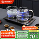 友家鋪?zhàn)樱˙iooner）全自動(dòng)上水電熱水壺電茶壺茶臺(tái)燒水壺一體家用辦公茶桌茶幾嵌入式茶具套裝 XT-S06銀灰色清潔款1L