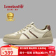 楓葉（leaveland）德訓鞋男秋冬新品英倫風(fēng)時(shí)尚透氣運動(dòng)板鞋男拼接百搭經(jīng)典休閑鞋男 白/咖色（皮鞋碼） 41