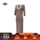 阿迪達斯 adidas【滔搏運動(dòng)】三葉草女子MAXI DRESS V裙子 JX5193 M