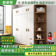 森普頓實(shí)木衣柜臥室平開(kāi)門(mén)衣柜組合現(xiàn)代簡(jiǎn)易簡(jiǎn)約板式家用柜子收納衣櫥 四門(mén)1.6米主柜+頂柜+0.5米角柜 E0級(jí)生態(tài)板