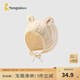 童泰（TONGTAI）嬰兒帽子新生兒護(hù)囟門胎帽初生寶寶提花護(hù)耳帽兒童雙層防風(fēng)帽 黃色 0-1歲,48cm