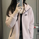 耐克（NIKE）外套女裝 冬季25新款款式休閑運動(dòng)服時(shí)尚百搭保暖夾克連帽開(kāi)衫服 FB8339-667/連帽/粉砂巖紅 L