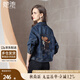 她池時尚牛仔外套2025秋裝新款女復(fù)古洋氣休閑短款寬松上衣