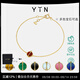 YIN隱「因」系列黃金比紅玉髓18K金手鏈 Mini單花 紅小豆珠寶首飾禮物紅玉髓Mini單花15+1+1cm