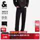 杰克·瓊斯（JACK&JONES）男裝25年秋冬季黑色牛仔褲男士903直筒潮流休閑彈力加絨褲子厚款 A15黑色牛仔 31 175 W31/L30