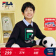 FILA【抗菌】斐樂(lè )兒童童裝上衣2025年秋季新款男女童舒適套頭衛衣 傳奇藍-NV 140