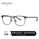 BOLON暴龍眼鏡近視眼鏡框光學(xué)鏡架合金方形復(fù)古眉架可配度數(shù)BJ7381 B11-深槍色 單鏡框