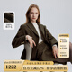 SCOFIELD復古格紋雙排扣西裝時(shí)尚外套秋季新款 棕色 L 170
