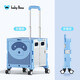 BABY VIEW浣熊小拉車(chē)買(mǎi)菜折疊購物車(chē)家庭老年人用小拉車(chē)快遞便攜式桿拖車(chē) 【帶蓋萬(wàn)向四輪款】小維藍