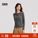 森馬（Semir）森馬陳都靈針織開(kāi)衫女美利奴羊毛衫24冬新款內搭保暖109724106001