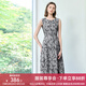 顏域百搭圓領(lǐng)背心裙女2025早春新款簡(jiǎn)約通勤氣質(zhì)中長(cháng)款無(wú)袖連衣裙 灰色 XL