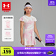 安德瑪（Under Armour）童裝短裙套裝女童連衣裙夏速干吸濕運動(dòng)套裝短裙兩件套252227165 白色 140