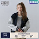 Teenie Weenie小熊連帽棒球服夾克外套寬松小個(gè)子春裝簡(jiǎn)約休閑女 藏青色 S (160)