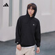adidas休閑加厚毛圈連帽衛(wèi)衣套頭衫男女秋冬阿迪達(dá)斯官方輕運(yùn)動(dòng)   黑色   L