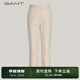 GANT甘特春夏新款女士時尚通勤中腰緊身及踝休閑褲|4150237 233燕麥色 34