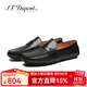 都彭都彭高端男士舒適柔軟牛皮鞋套腳開(kāi)車(chē)鞋樂(lè )福鞋豆豆鞋休閑商務(wù)男鞋 E29115081（黑色） 38