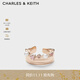 CHARLES&KEITH瑰麗夢(mèng)境珍珠開(kāi)口戒指女CK5-31470101 Rose Gold玫瑰金色 S