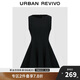 UR2025春季新款女裝摩登魅力收腰顯瘦無(wú)袖連衣裙UWG750015