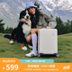 美旅箱包行李箱24英寸拉桿箱可擴容輕盈大容旅行箱薯條箱珍珠白79B密碼箱