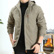 北狼盾 秋冬男裝加絨夾克保暖戶(hù)外休閑厚款外套8818 卡其色 3XL (155斤-170斤)