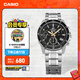卡西歐（CASIO） EDIFICE EFV-540商務(wù)時(shí)尚男士表 通勤百搭石英男士手表 EFV-540D-1A9VUPR100米防水