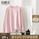 絲柏舍寬松衛(wèi)衣2025秋裝新款女字母刺繡小熊套頭圓領(lǐng)上衣