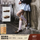 莎莎蘇[藝術(shù)腔調(diào)]2025春夏款新款藝術(shù)腔調(diào)方頭絨面復(fù)古瑪麗珍單鞋七夕 深啡色 36
