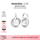 潘多拉（PANDORA）親情永恒耳環(huán)三環(huán)交纏耳墜送親人時尚簡約送母親情人節(jié)禮物