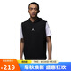 Jordan男喬丹 寬肩背心 飛人Logo 速干透氣 連帽運(yùn)動(dòng)服DZ0572-010黑M