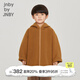 jnby by JNBY江南布衣童裝綿羊毛秋冬呢大衣短款連帽外套男女童兒童1NA810610 232金棕色 110 cm