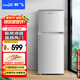 新飛（Frestec）118升雙門(mén)兩門(mén)家用小型電冰箱迷你宿舍租房二門(mén)冰箱節(jié)能環(huán)保（鈦空銀）BCD-118L2D
