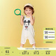 巴拉巴拉嬰兒連體衣男女童哈衣爬服2025夏兩件裝208225120208