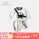 凡獵VOONLIE男童套裝秋裝2025新款嬰兒洋氣時(shí)髦衣服男寶寶衛(wèi)衣褲子兩件套春秋 灰色 80 cm