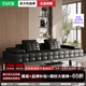 JAQUA勞倫斯沙發(fā)意式極簡(jiǎn)全青皮真皮沙發(fā)客廳頭層牛皮高端進(jìn)口直排沙發(fā) 3.36米-Italy原產(chǎn)進(jìn)口-半青皮-全包裹真皮