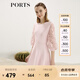PORTS寶姿女裝 秋冬新品針織長(cháng)袖短連衣裙SL9K256LKE015 日暮粉 S