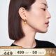 白嵐蜜蠟耳扣女925銀耳飾設(shè)計感輕奢時尚優(yōu)雅氣質(zhì)七夕情人節(jié)禮物送老 蜜蠟耳墜(10-10.5mm)