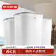 京東京造無(wú)蓋壓圈方形垃圾桶10L*3只裝 大號客廳家用衛生間廚房廁所辦公室