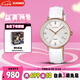 卡西歐（CASIO）手表女SHEEN商務(wù)皮帶石英日韓表送女友七夕禮物SHE-4048PGL-7A